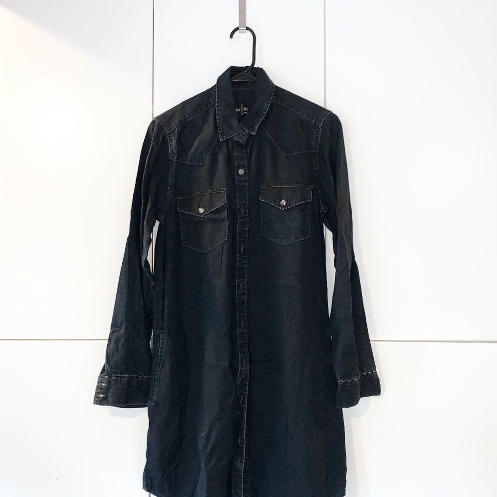 GAP Western Dark Denim Dress szS